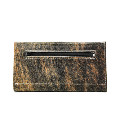 Kacey Wallet - Exotic Brindle w/ Canyon Aztec-Kacey Wallet-Western-Cowhide-Bags-Handmade-Products-Gifts-Dancing Cactus Designs