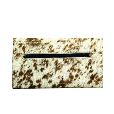 Kacey Wallet - Longhorn w/ Copper Penny Aztec-Kacey Wallet-Western-Cowhide-Bags-Handmade-Products-Gifts-Dancing Cactus Designs