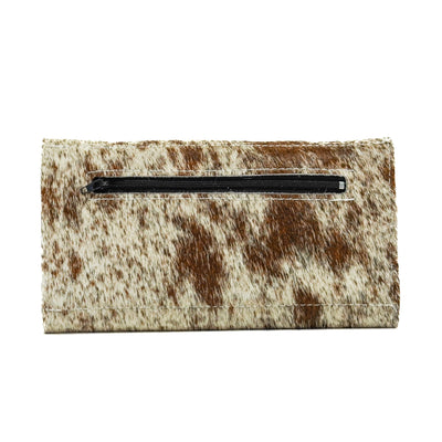 Kacey Wallet - Longhorn w/ Turquoise Sand Aztec-Kacey Wallet-Western-Cowhide-Bags-Handmade-Products-Gifts-Dancing Cactus Designs