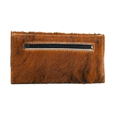 Kacey Wallet - Red Brindle w/ Smokeshow Driftwood-Kacey Wallet-Western-Cowhide-Bags-Handmade-Products-Gifts-Dancing Cactus Designs