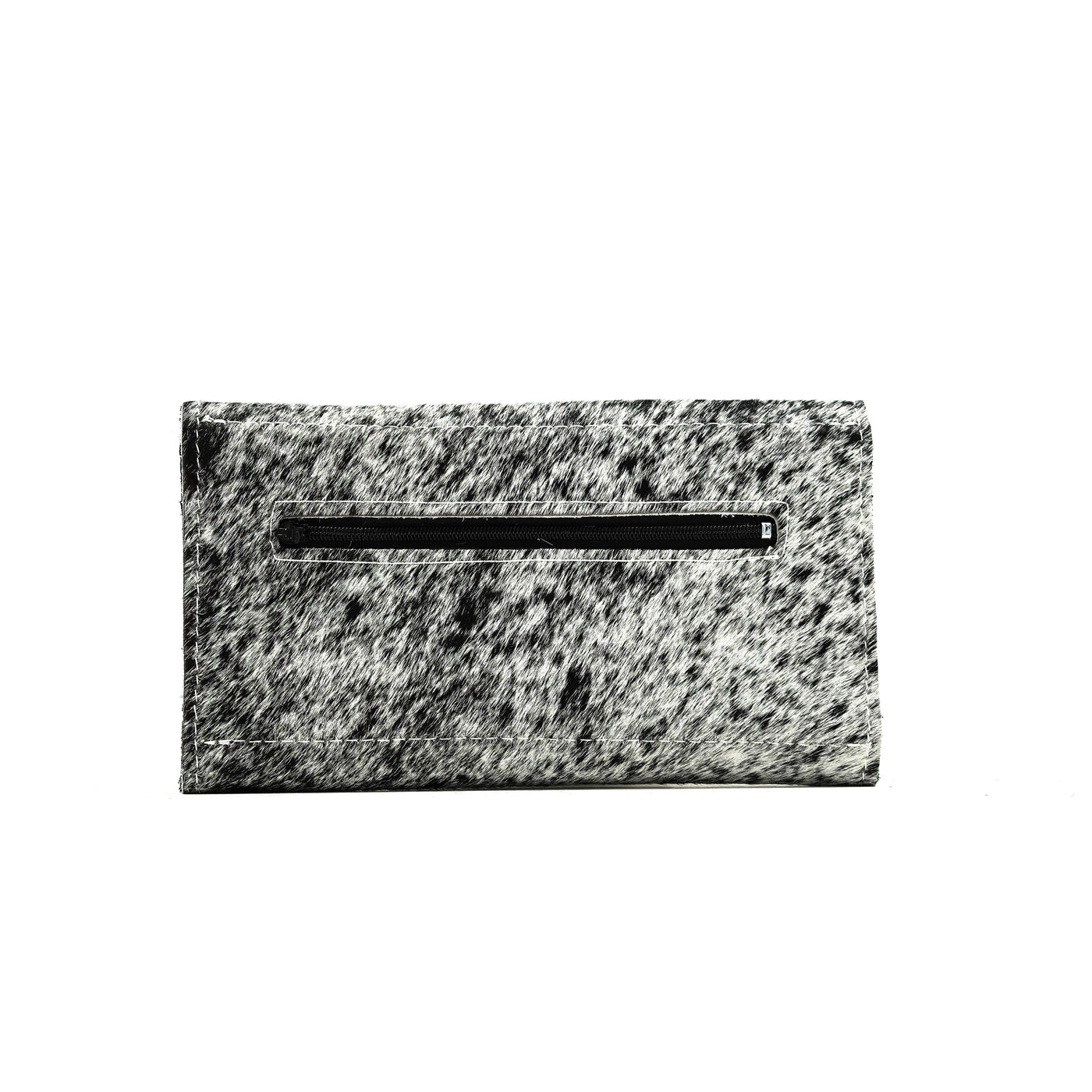 Kacey Wallet - Salt & Pepper w/ Galaxy Tool-Kacey Wallet-Western-Cowhide-Bags-Handmade-Products-Gifts-Dancing Cactus Designs