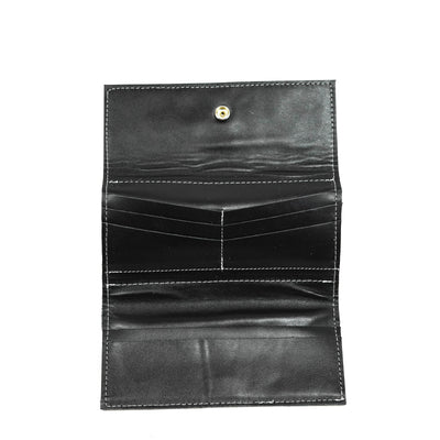 Kacey Wallet - Salt & Pepper w/ Galaxy Tool-Kacey Wallet-Western-Cowhide-Bags-Handmade-Products-Gifts-Dancing Cactus Designs
