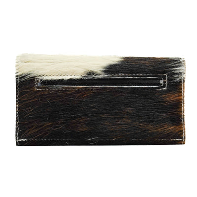 Kacey Wallet - Tricolor w/ Ivory & Bronze Aztec-Kacey Wallet-Western-Cowhide-Bags-Handmade-Products-Gifts-Dancing Cactus Designs