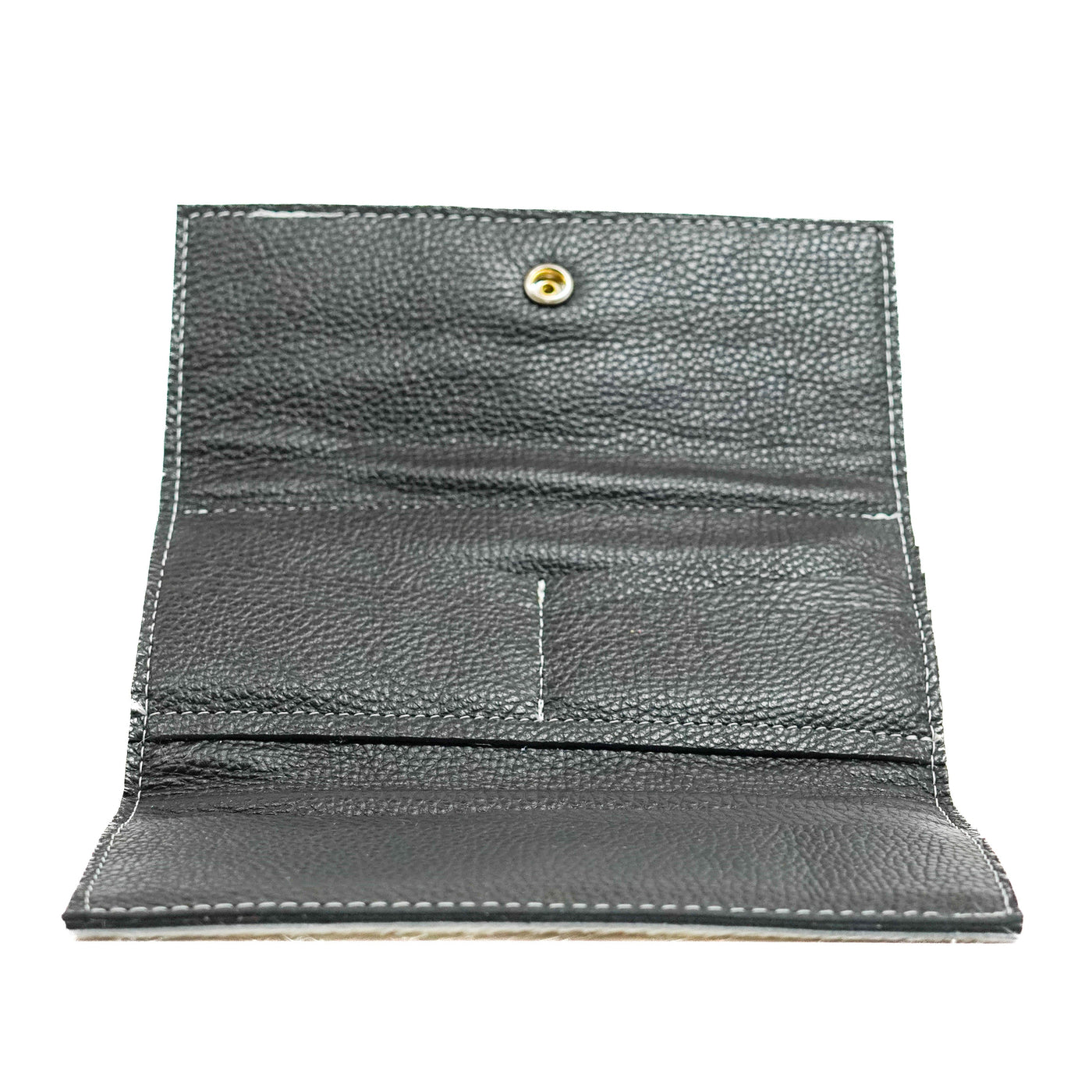 Kacey Wallet - Tricolor w/ Midnight Caracole-Kacey Wallet-Western-Cowhide-Bags-Handmade-Products-Gifts-Dancing Cactus Designs