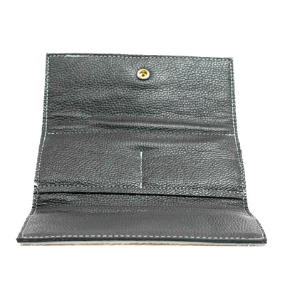 Kacey Wallet - Tricolor w/ Midnight Caracole-Kacey Wallet-Western-Cowhide-Bags-Handmade-Products-Gifts-Dancing Cactus Designs