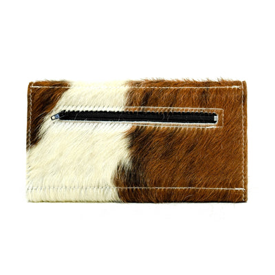Kacey Wallet - Tricolor w/ Midnight Navajo-Kacey Wallet-Western-Cowhide-Bags-Handmade-Products-Gifts-Dancing Cactus Designs