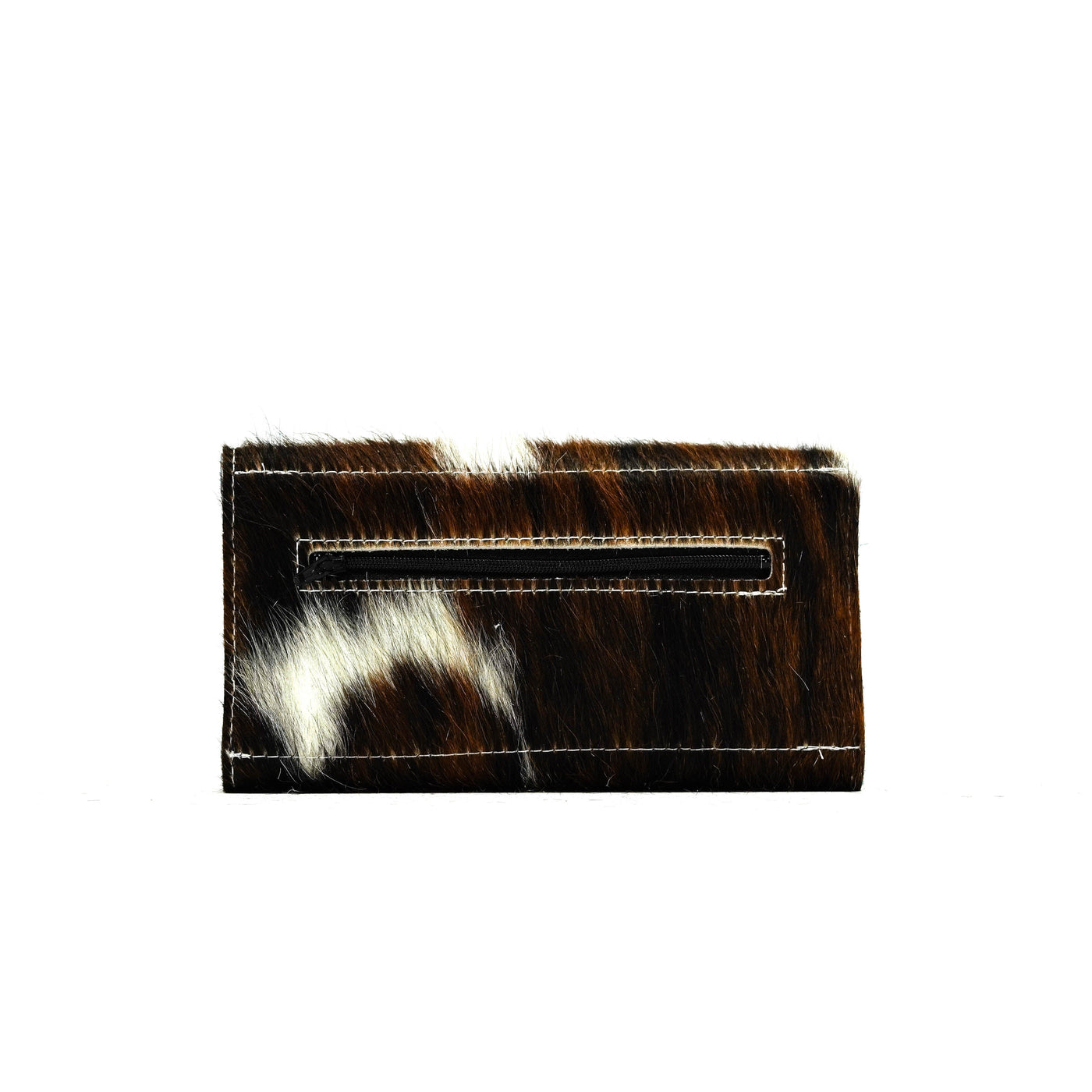 Kacey Wallet - Tricolor w/ Sea Glass Tool-Kacey Wallet-Western-Cowhide-Bags-Handmade-Products-Gifts-Dancing Cactus Designs
