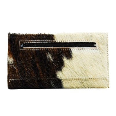 Kacey Wallet - Tricolor w/ Smoke Show Croc-Kacey Wallet-Western-Cowhide-Bags-Handmade-Products-Gifts-Dancing Cactus Designs