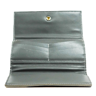 Kacey Wallet - Tricolor w/ Smoke Show Croc-Kacey Wallet-Western-Cowhide-Bags-Handmade-Products-Gifts-Dancing Cactus Designs