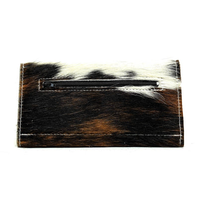 Kacey Wallet - Tricolor w/ Turquoise Sand Aztec-Kacey Wallet-Western-Cowhide-Bags-Handmade-Products-Gifts-Dancing Cactus Designs