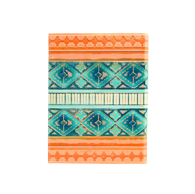 Large Notepad Cover - All Embossed w/ Margaritaville Navajo-Large Notepad Cover-Western-Cowhide-Bags-Handmade-Products-Gifts-Dancing Cactus Designs