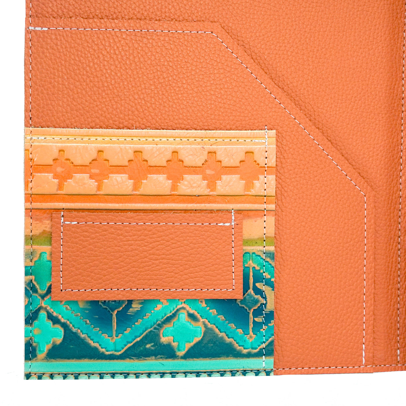 Large Notepad Cover - All Embossed w/ Margaritaville Navajo-Large Notepad Cover-Western-Cowhide-Bags-Handmade-Products-Gifts-Dancing Cactus Designs