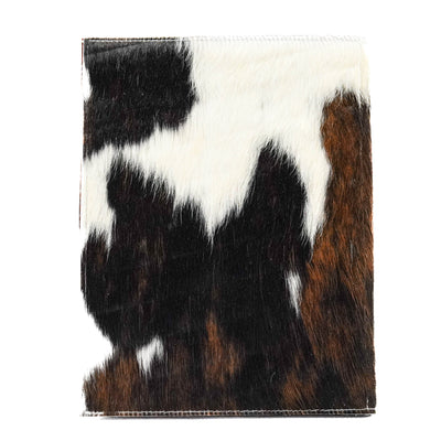Large Notepad Cover - Tricolor w/ Brandy Tool-Large Notepad Cover-Western-Cowhide-Bags-Handmade-Products-Gifts-Dancing Cactus Designs