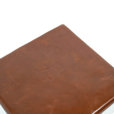 Large Tray - Glossed Chocolate Leather w/ Brandy Tool-Large Tray-Western-Cowhide-Bags-Handmade-Products-Gifts-Dancing Cactus Designs