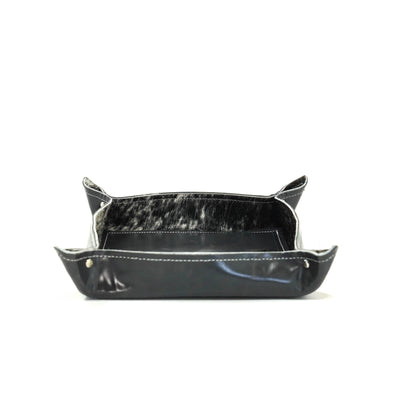 Large Tray - Glossed Lead Leather w/ Lasered Decal-Large Tray-Western-Cowhide-Bags-Handmade-Products-Gifts-Dancing Cactus Designs