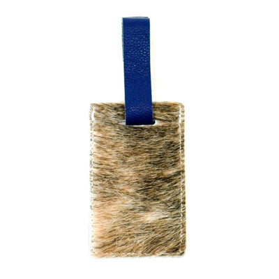 Luggage Tag - Brindle w/ No Embossed-Luggage Tag-Western-Cowhide-Bags-Handmade-Products-Gifts-Dancing Cactus Designs