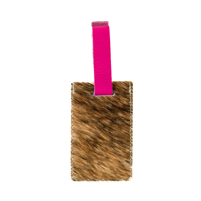 Luggage Tag - Brindle w/ Unicorn Navajo-Luggage Tag-Western-Cowhide-Bags-Handmade-Products-Gifts-Dancing Cactus Designs
