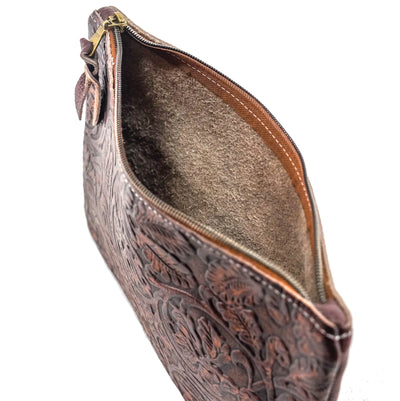 Mega Organizer - All Embossed w/ Cowboy Tool-Mega Organizer-Western-Cowhide-Bags-Handmade-Products-Gifts-Dancing Cactus Designs