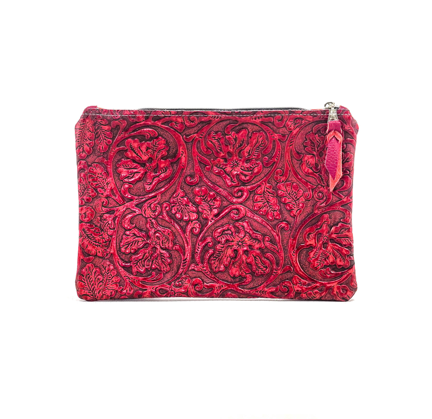 Mega Organizer - All Embossed w/ Red Tool-Mega Organizer-Western-Cowhide-Bags-Handmade-Products-Gifts-Dancing Cactus Designs