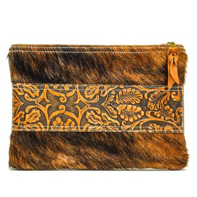 Mega Organizer - Brindle w/ Honey Tool-Mega Organizer-Western-Cowhide-Bags-Handmade-Products-Gifts-Dancing Cactus Designs