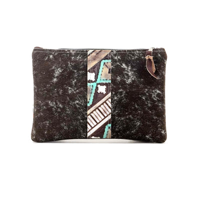 Mega Organizer - Chocolate & White w/ Cocoa Navajo-Mega Organizer-Western-Cowhide-Bags-Handmade-Products-Gifts-Dancing Cactus Designs