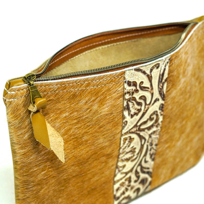 Mega Organizer - Palomino w/ Ivory tool-Mega Organizer-Western-Cowhide-Bags-Handmade-Products-Gifts-Dancing Cactus Designs