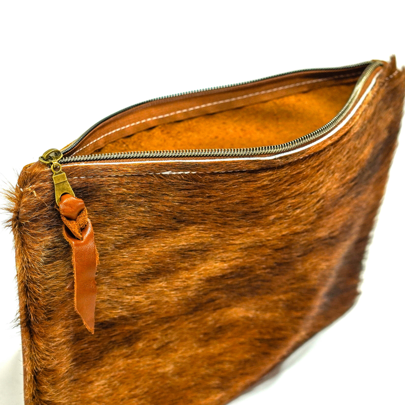 Mega Organizer - Red Brindle w/ No Embossed-Mega Organizer-Western-Cowhide-Bags-Handmade-Products-Gifts-Dancing Cactus Designs