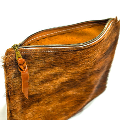 Mega Organizer - Red Brindle w/ No Embossed-Mega Organizer-Western-Cowhide-Bags-Handmade-Products-Gifts-Dancing Cactus Designs