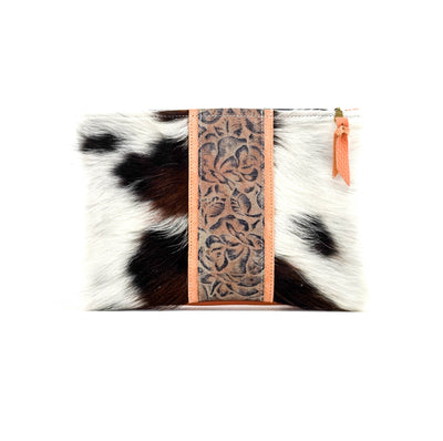 Mega Organizer - Tricolor w/ Antique Sundance Roses-Mega Organizer-Western-Cowhide-Bags-Handmade-Products-Gifts-Dancing Cactus Designs