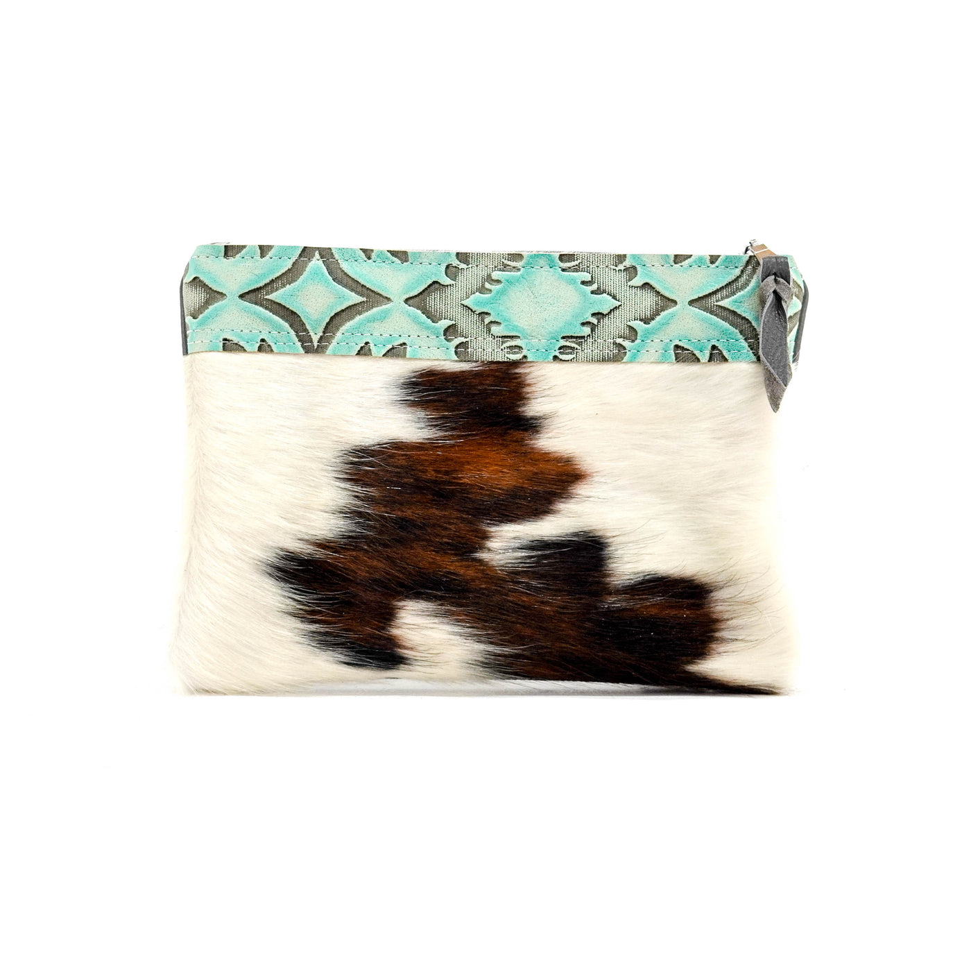 Mega Organizer - Tricolor w/ Mint Laredo-Mega Organizer-Western-Cowhide-Bags-Handmade-Products-Gifts-Dancing Cactus Designs