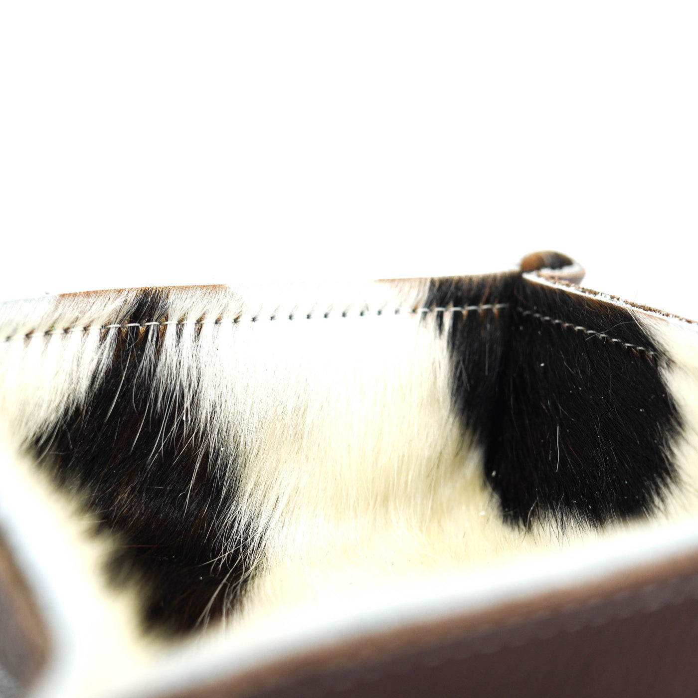 Mini Tray - Pebbled Chocolate Leather w/ Tricolor-Mini Tray-Western-Cowhide-Bags-Handmade-Products-Gifts-Dancing Cactus Designs