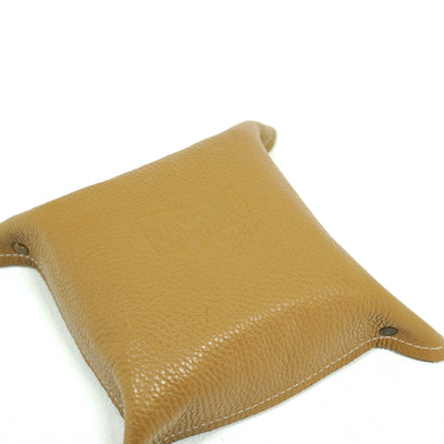 Mini Tray - Pebbled Dulce de Leche Leather w/ Ivory Croc-Mini Tray-Western-Cowhide-Bags-Handmade-Products-Gifts-Dancing Cactus Designs