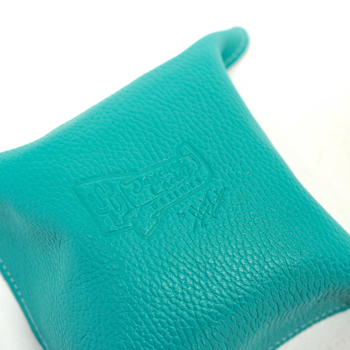Mini Tray - Pebbled Turquoise Leather w/ Mermaid Tortoise-Mini Tray-Western-Cowhide-Bags-Handmade-Products-Gifts-Dancing Cactus Designs