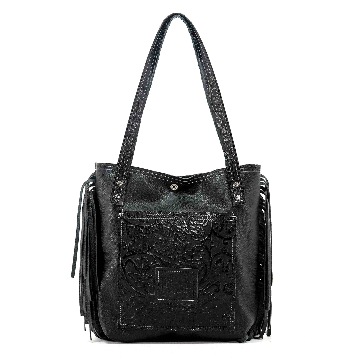 Mini Trisha - All Embossed w/ Onyx Tool-Mini Trisha-Western-Cowhide-Bags-Handmade-Products-Gifts-Dancing Cactus Designs
