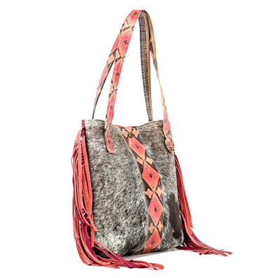 Mini Trisha - Longhorn w/ Santa Fe Navajo-Mini Trisha-Western-Cowhide-Bags-Handmade-Products-Gifts-Dancing Cactus Designs