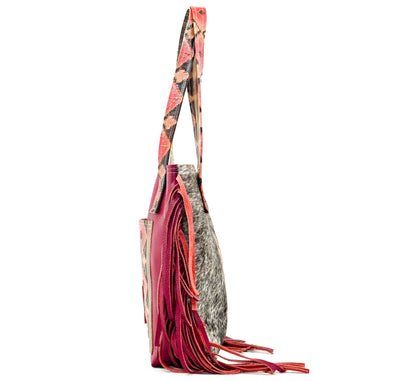 Mini Trisha - Longhorn w/ Santa Fe Navajo-Mini Trisha-Western-Cowhide-Bags-Handmade-Products-Gifts-Dancing Cactus Designs