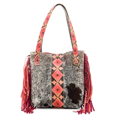 Mini Trisha - Longhorn w/ Santa Fe Navajo-Mini Trisha-Western-Cowhide-Bags-Handmade-Products-Gifts-Dancing Cactus Designs