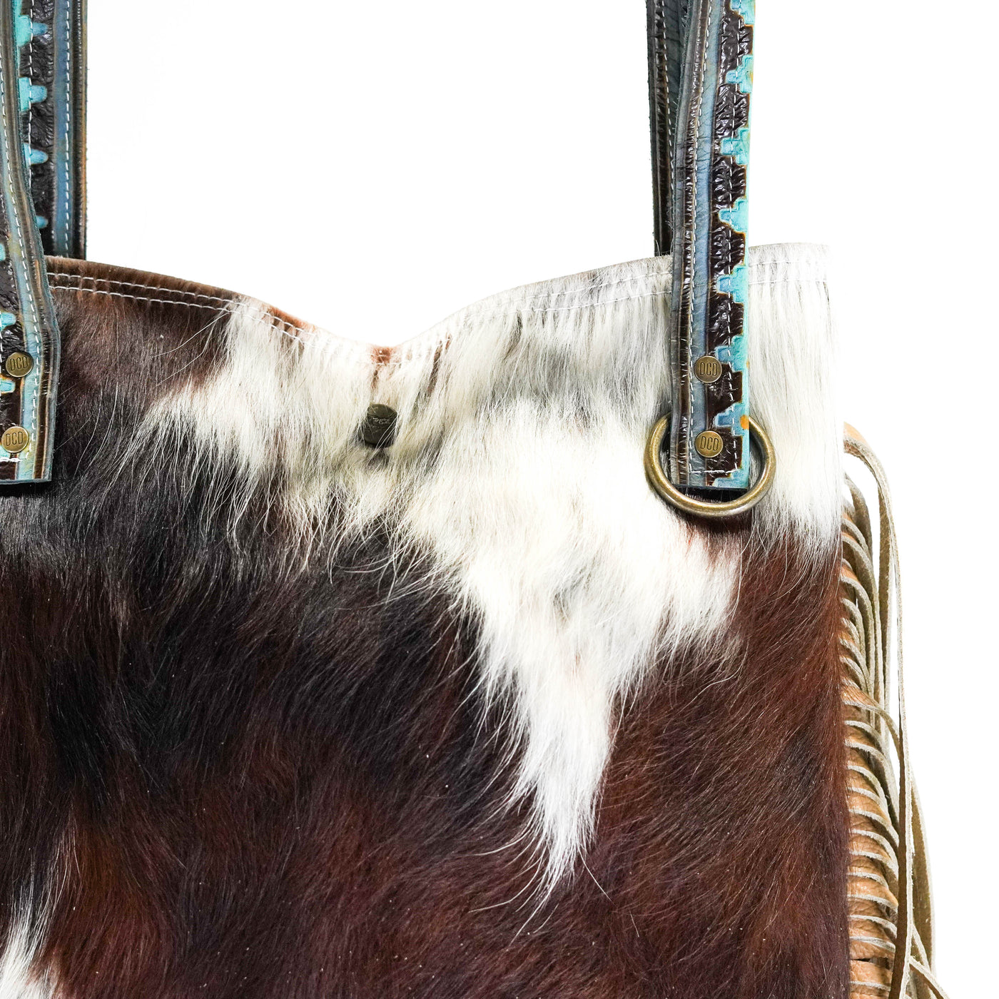 Mini Trisha - Tricolor w/ Dream Girl Navajo-Mini Trisha-Western-Cowhide-Bags-Handmade-Products-Gifts-Dancing Cactus Designs