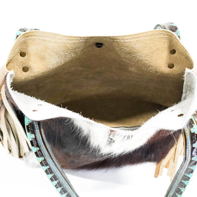 Mini Trisha - Tricolor w/ Dream Girl Navajo-Mini Trisha-Western-Cowhide-Bags-Handmade-Products-Gifts-Dancing Cactus Designs