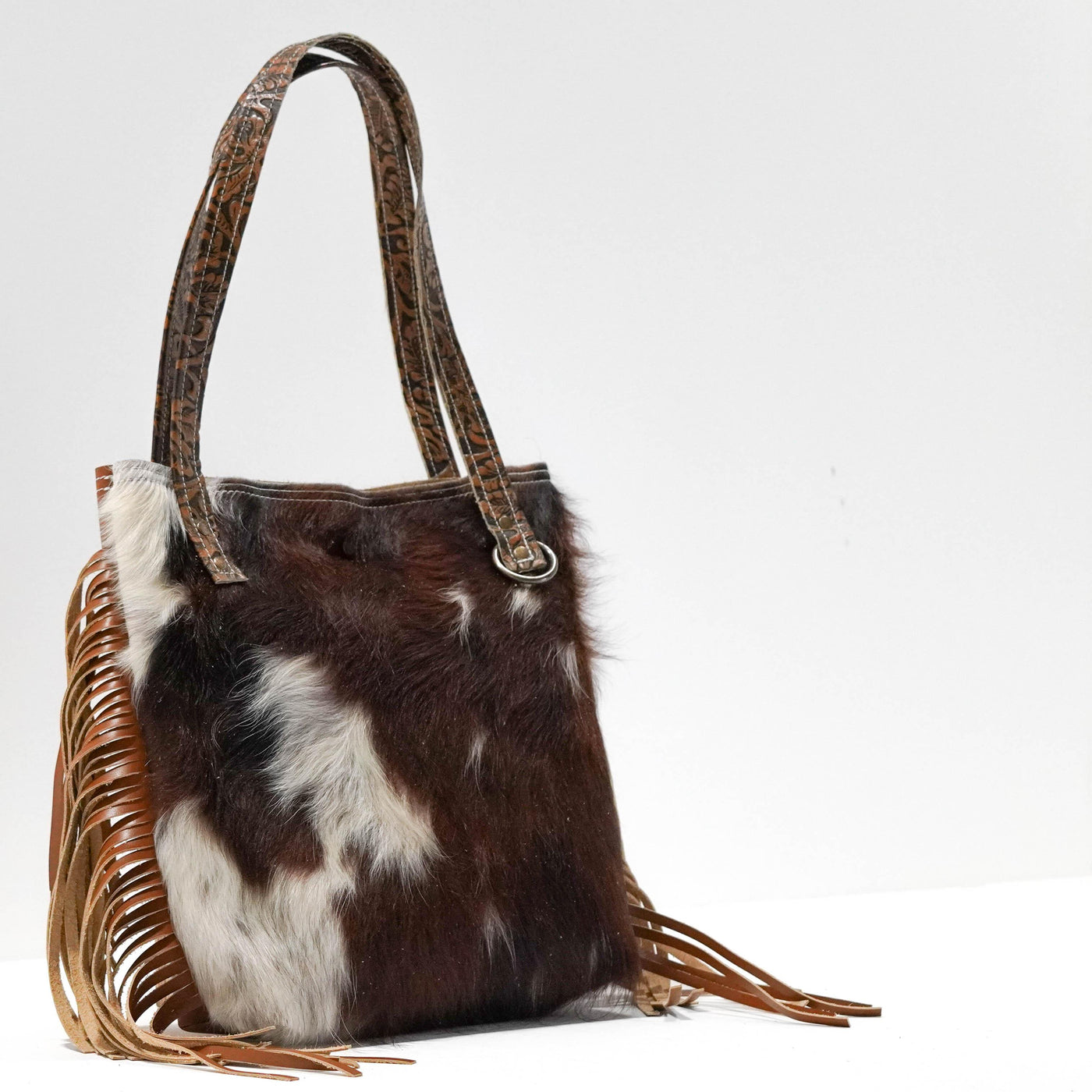 Mini Trisha - Tricolor w/ Honey Tool-Mini Trisha-Western-Cowhide-Bags-Handmade-Products-Gifts-Dancing Cactus Designs