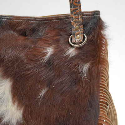 Mini Trisha - Tricolor w/ Honey Tool-Mini Trisha-Western-Cowhide-Bags-Handmade-Products-Gifts-Dancing Cactus Designs