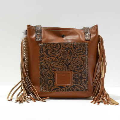 Mini Trisha - Tricolor w/ Honey Tool-Mini Trisha-Western-Cowhide-Bags-Handmade-Products-Gifts-Dancing Cactus Designs