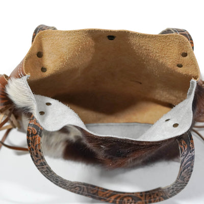 Mini Trisha - Tricolor w/ Honey Tool-Mini Trisha-Western-Cowhide-Bags-Handmade-Products-Gifts-Dancing Cactus Designs