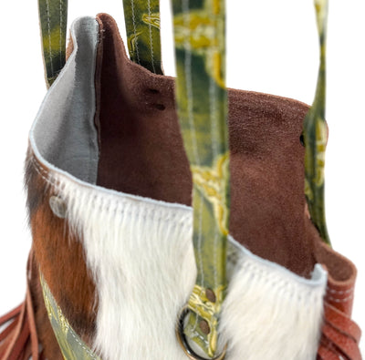 Mini Trisha - Tricolor w/ Mountain View Skulls-Mini Trisha-Western-Cowhide-Bags-Handmade-Products-Gifts-Dancing Cactus Designs