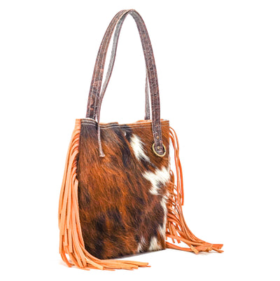 Mini Trisha - Tricolor w/ No Embossed-Mini Trisha-Western-Cowhide-Bags-Handmade-Products-Gifts-Dancing Cactus Designs