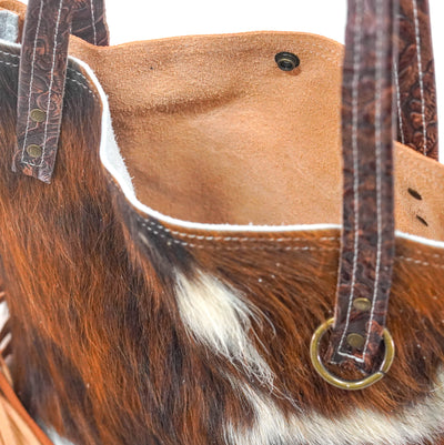 Mini Trisha - Tricolor w/ No Embossed-Mini Trisha-Western-Cowhide-Bags-Handmade-Products-Gifts-Dancing Cactus Designs