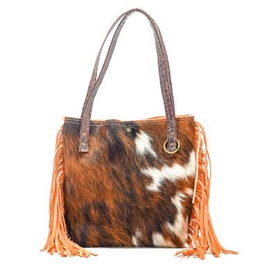 Mini Trisha - Tricolor w/ No Embossed-Mini Trisha-Western-Cowhide-Bags-Handmade-Products-Gifts-Dancing Cactus Designs
