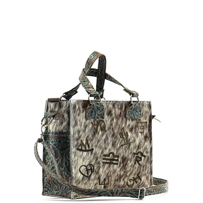 Minnie Pearl - Exotic Brindle w/ No Embossed-Minnie Pearl-Western-Cowhide-Bags-Handmade-Products-Gifts-Dancing Cactus Designs