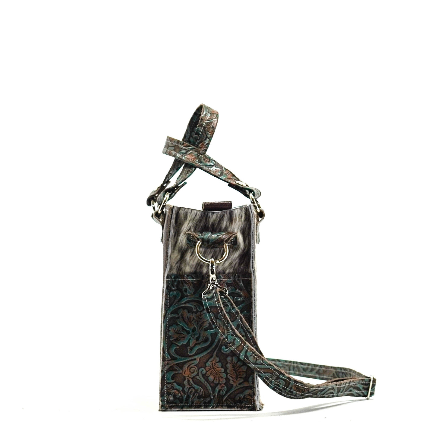 Minnie Pearl - Exotic Brindle w/ No Embossed-Minnie Pearl-Western-Cowhide-Bags-Handmade-Products-Gifts-Dancing Cactus Designs