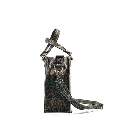 Minnie Pearl - Exotic Brindle w/ No Embossed-Minnie Pearl-Western-Cowhide-Bags-Handmade-Products-Gifts-Dancing Cactus Designs